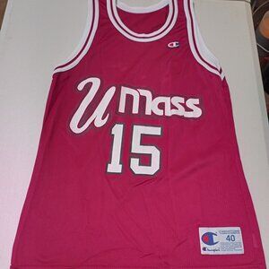 Champion Lou Roe Umass NCAA Basketball Jersey Adult Medium 40